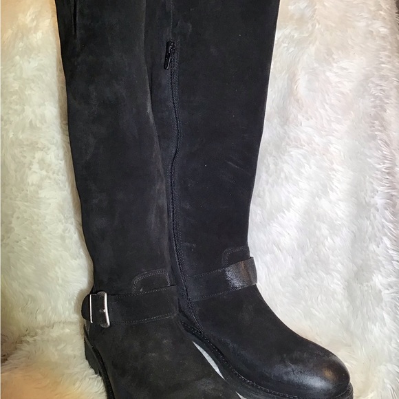 L’idea by Lori black leather/suede riding boots - Picture 3 of 9